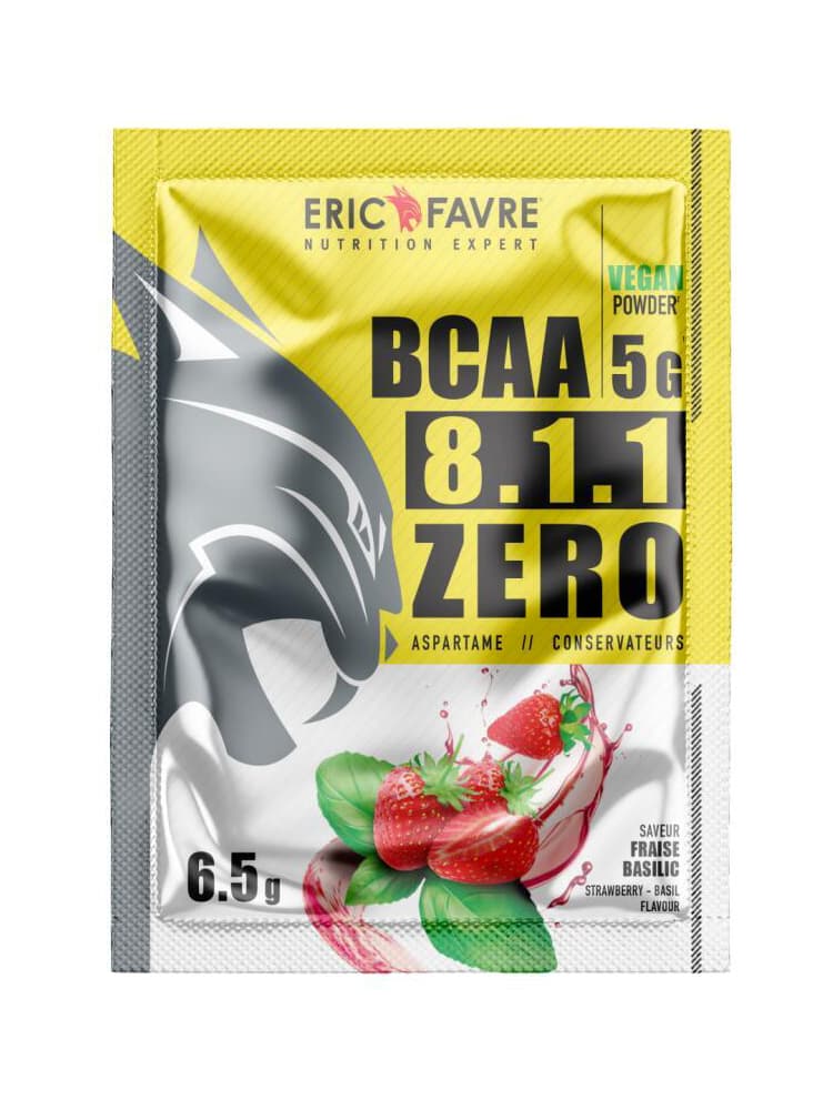 Eric Favre BCAA 8.1.1 5000 mg 6,5 g - Saveur : Fraise Basilic
