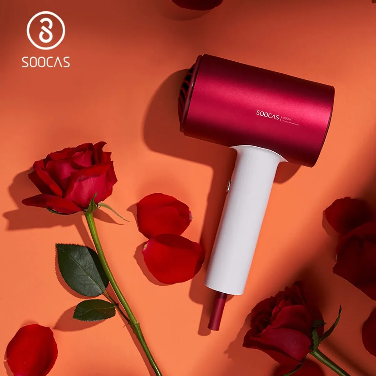 Sèche-cheveux H5 professionnel - Rouge